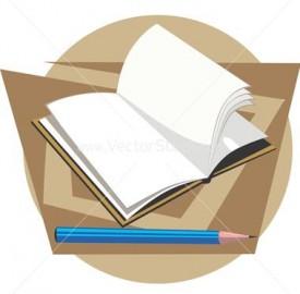 book pencil