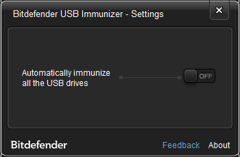 USB Imunizer settings