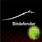 Bitdefender logo black with android
