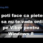 Ce poti face ca pietenii tai sa nu te vada online pe Viber pentru Windows 8