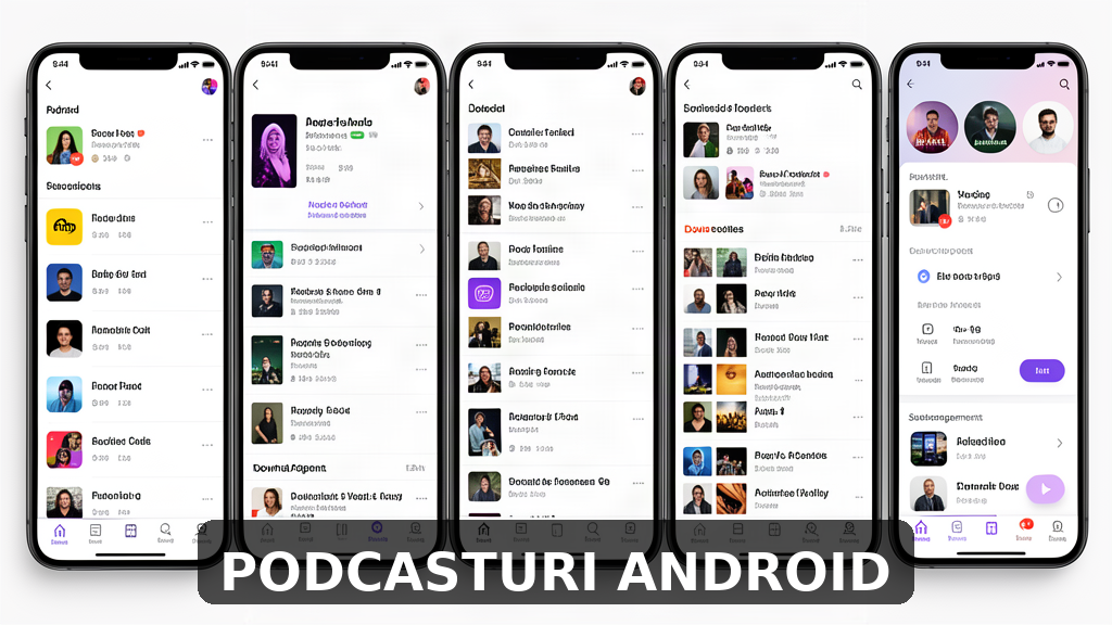 cele mai bune aplicatii gratuite pe Android pentru podcasturi