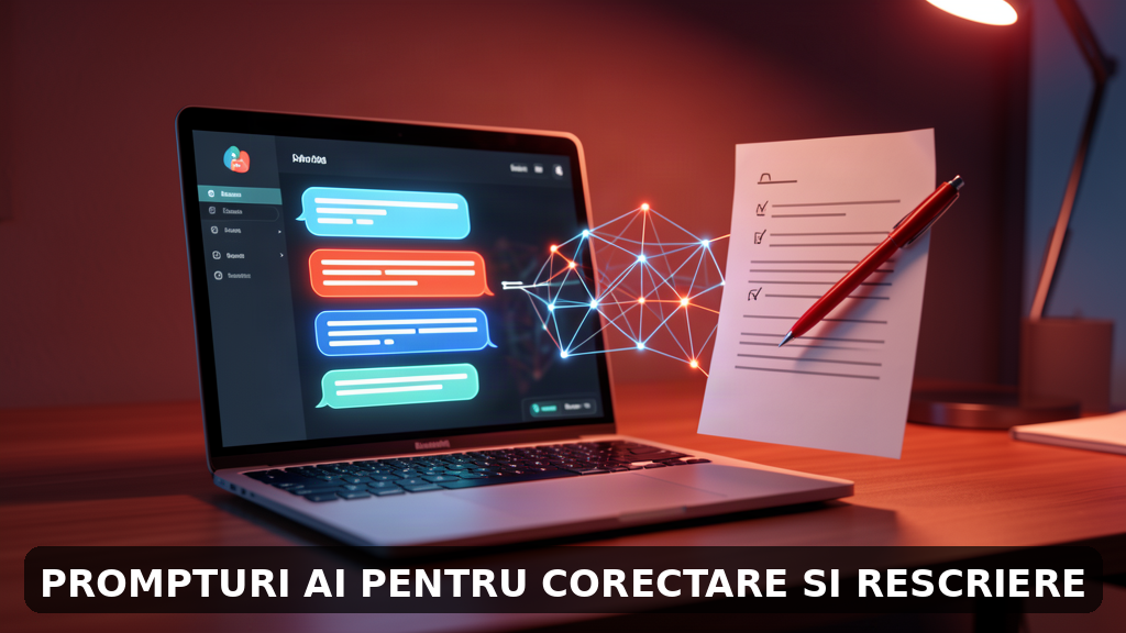 Cele mai bune prompt-uri AI pentru corectarea și rescrierea textelor în 2026: ghid complet